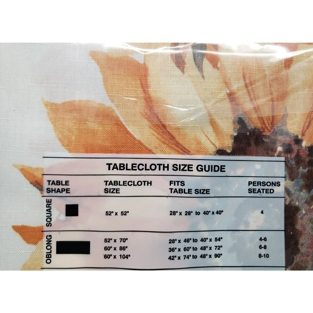 Printed Fabric Printed Tablecloth 60